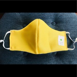 Face Mask Polyester outside & cotton inside-Yellow